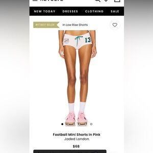 Jaded London football mini shorts